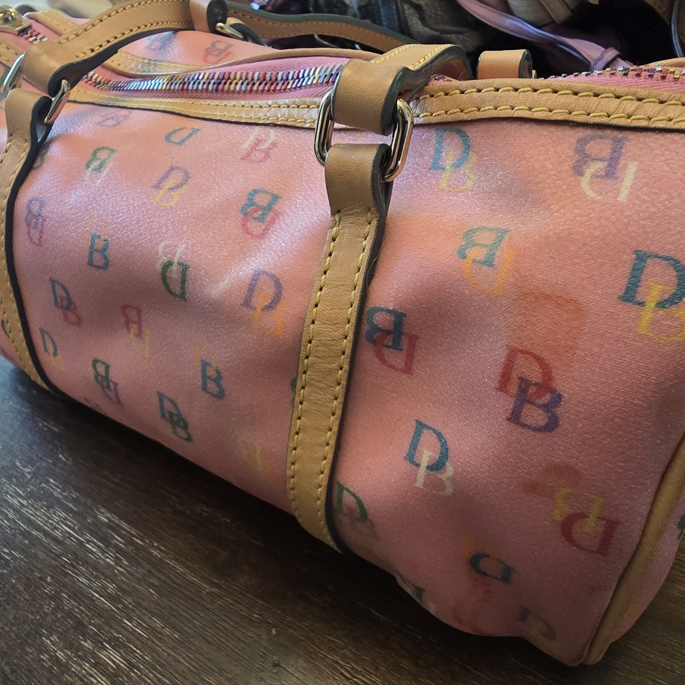 Dooney & Bourke Pink Multicolor Monogram Bag